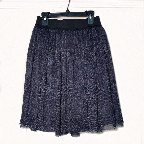 Black Tutu Skirt with Silver Shimmer - Picture 1 of 4
